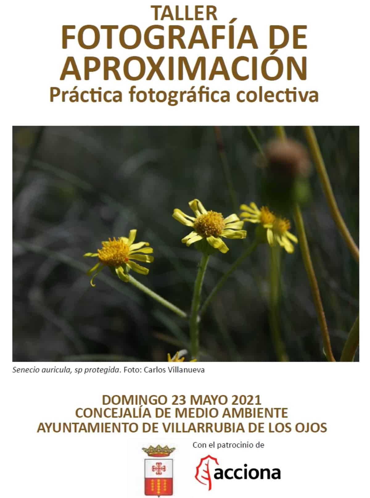 Taller de fotografía de aproximación en Villarrubia de los Ojos el 21 y 23 de mayo