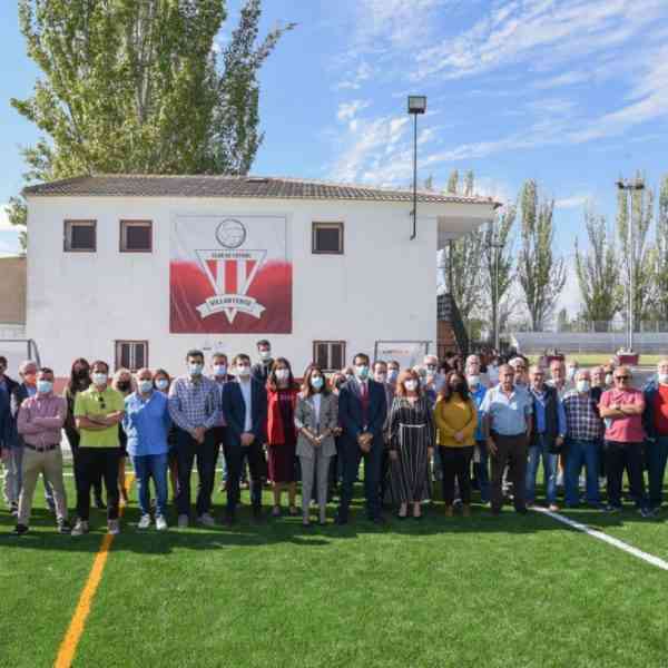 Reabre el campo de fútbol de Villarta de San Juan recién modernizado con una inversión de 150.000 euros