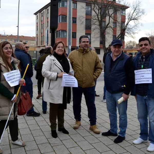 Decenas de personas y tractores de Villarrubia de los Ojos acudieron a la manifestación agraria provincial de hoy